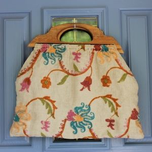 Vintage Floral Sewing Bag~